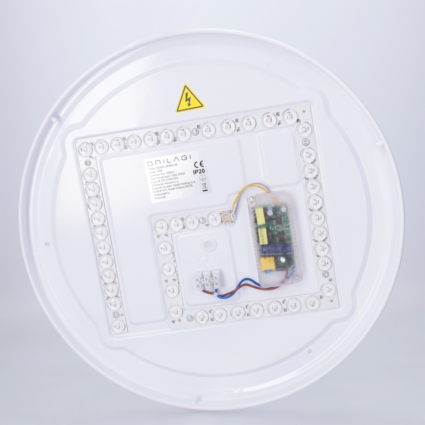 Brilagi - LED dæmpbar loftlampe JAMIS LED/48W/230V 3000-6500K Ø 39 cm sort + fjernbetjening