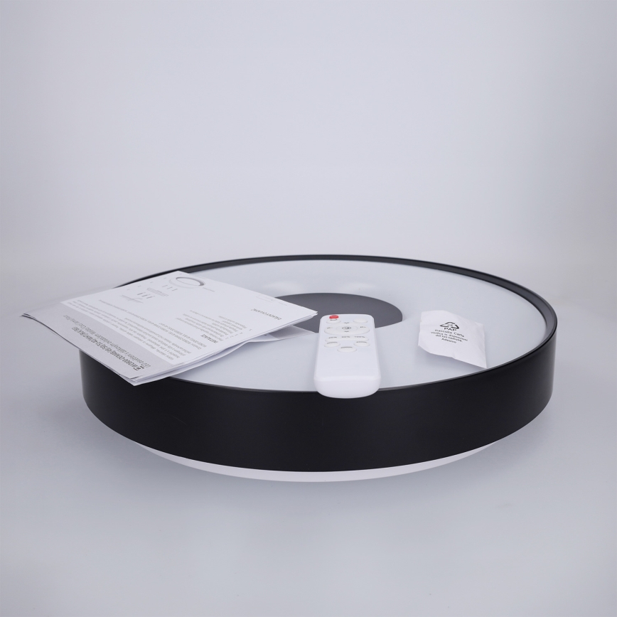 Brilagi - LED dæmpbar loftlampe JAMIS LED/48W/230V 3000-6500K Ø 39 cm sort + fjernbetjening