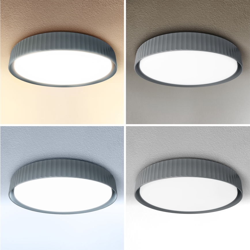 Brilagi - LED-dæmpbar loftlampe LUCIA LED/48W/230V 3000-6500K Ø 41 cm grå + fjernbetjening