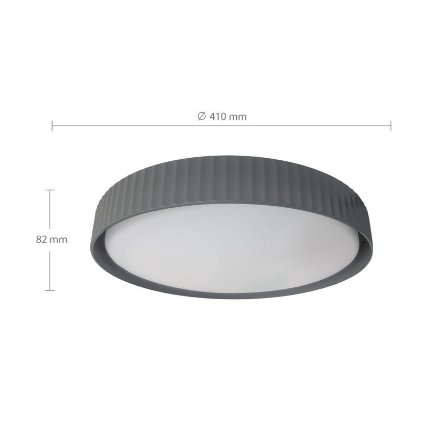 Brilagi - LED-dæmpbar loftlampe LUCIA LED/48W/230V 3000-6500K Ø 41 cm grå + fjernbetjening