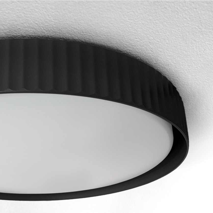Brilagi - Dæmpbar LED-loftlampe LUCIA LED/48W/230V 3000-6500K pr. 41 cm sort + fjernbetjening