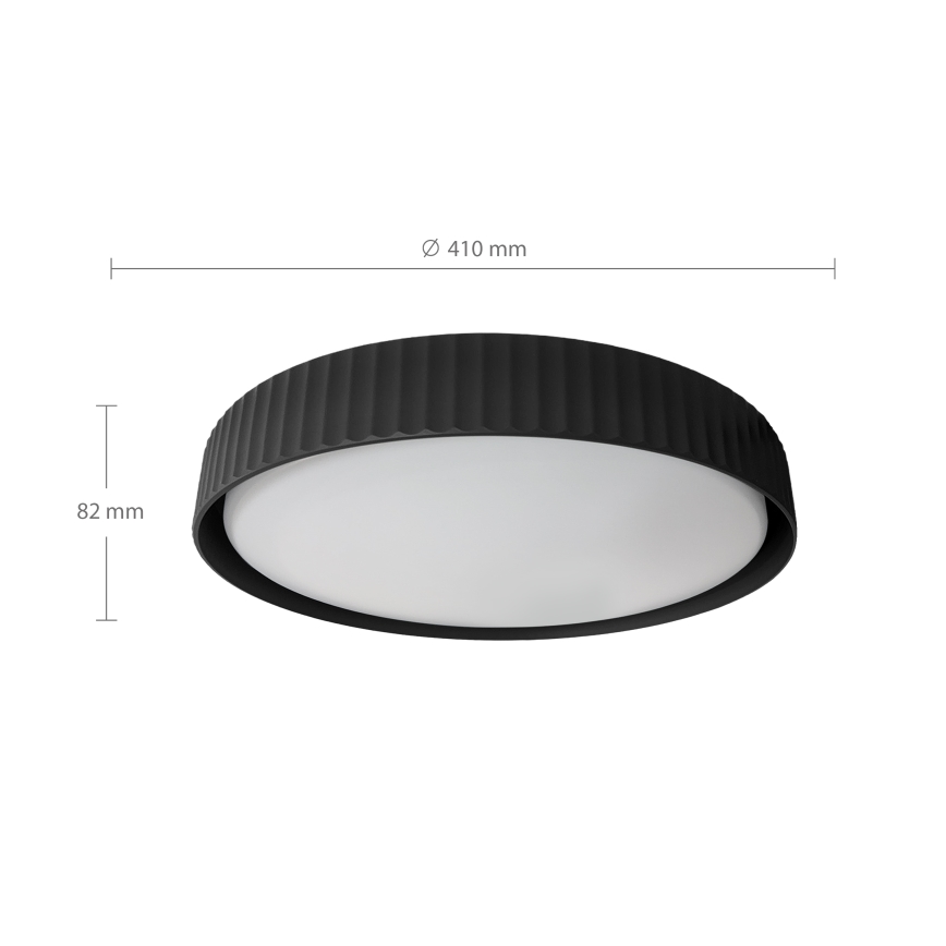 Brilagi - Dæmpbar LED-loftlampe LUCIA LED/48W/230V 3000-6500K pr. 41 cm sort + fjernbetjening