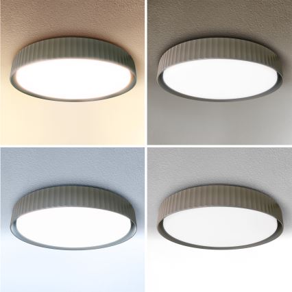 Brilagi - Dæmpbar LED-loftlampe LUCIA LED/48W/230V 3000–6500K Ø 41 cm taupe + fjernbetjening