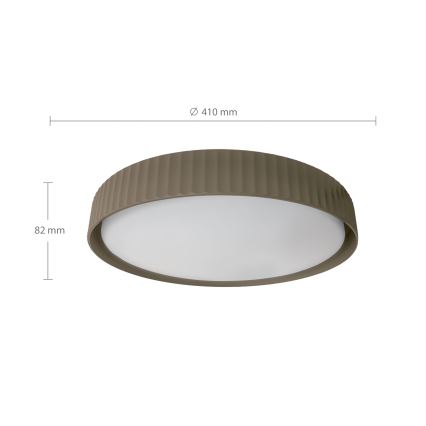 Brilagi - Dæmpbar LED-loftlampe LUCIA LED/48W/230V 3000–6500K Ø 41 cm taupe + fjernbetjening