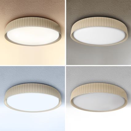 Brilagi - LED dæmpbar loftlampe LUCIA LED/60W/230V 3000-6500K Ø 59 cm beige + fjernbetjening