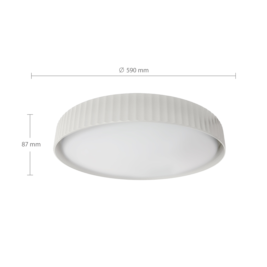 Brilagi - LED-dæmpbar loftlampe LUCIA LED/60W/230V 3000-6500K Ø 59 cm hvid + fjernbetjening
