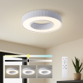 Brilagi - Dæmpbar LED-loftlampe LUMIX LED/48W/230V 3000-6000K hvid Ø 50 cm + fjernbetjening