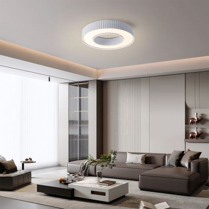 Brilagi - Dæmpbar LED-loftlampe LUMIX LED/48W/230V 3000-6000K hvid Ø 50 cm + fjernbetjening