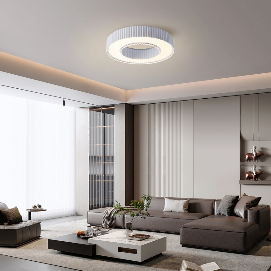 Brilagi - Dæmpbar LED-loftlampe LUMIX LED/48W/230V 3000-6000K hvid Ø 50 cm + fjernbetjening