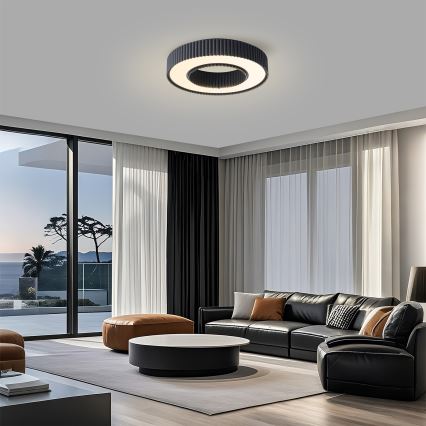 Brilagi - LED dæmpbar loftlampe LUMIX LED/48W/230V 3000-6000K sort Ø 50 cm + fjernbetjening