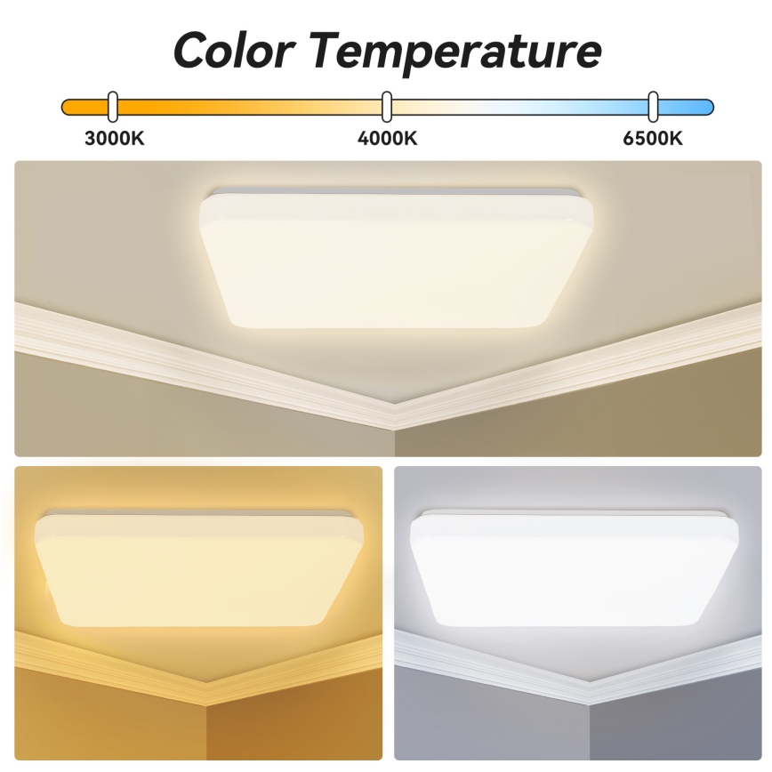 Brilagi - LED dæmpbar loftlampe MILKY WAY LED/24W/230V 3000-6500K 37x37 cm + fjernbetjening