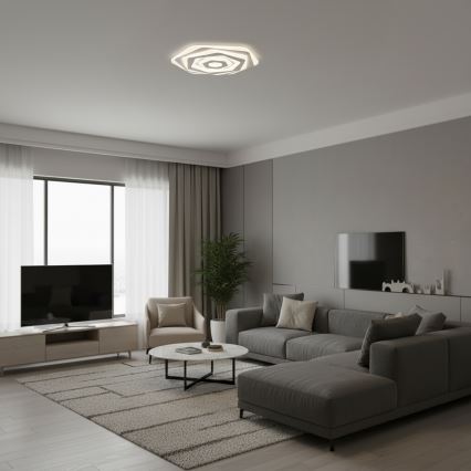 Brilagi - Dæmpbar LED-loftlampe MODERN LED/85W/230V 3000-6000K Ø 53 cm + fjernbetjening