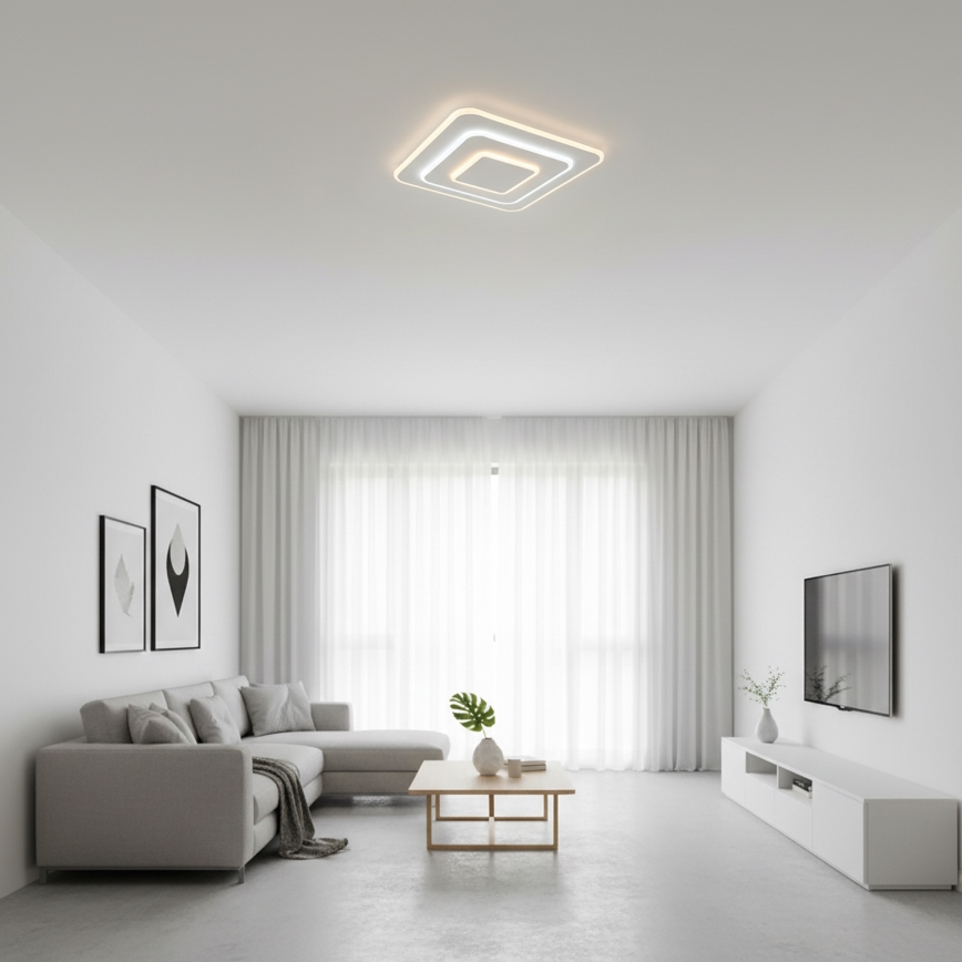 Brilagi - LED-dæmpbar loftlampe MODERN LED/72W/230V 3000-6000K 46,6x46,6 cm + fjernbetjening