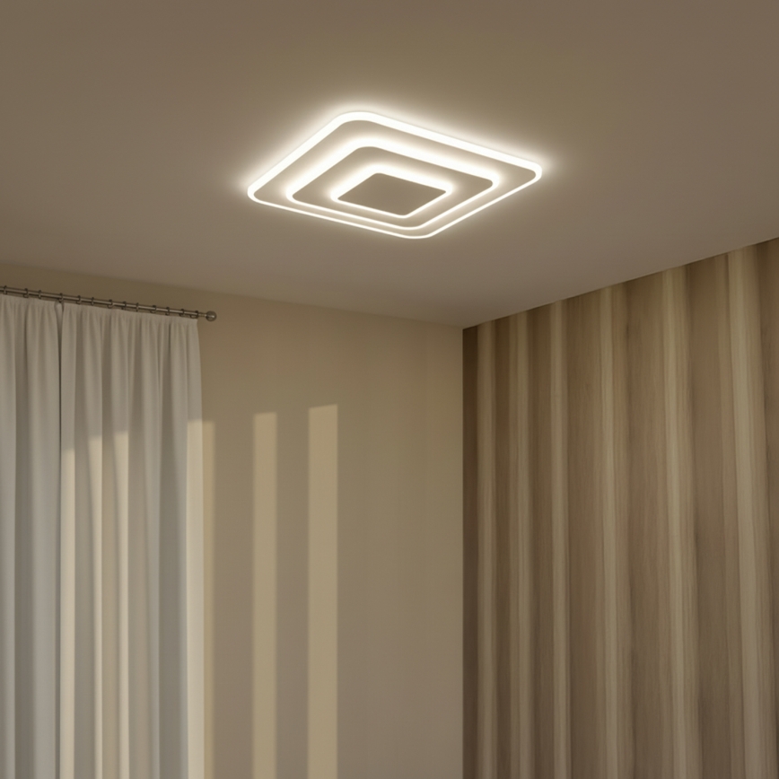 Brilagi - LED-dæmpbar loftlampe MODERN LED/72W/230V 3000-6000K 46,6x46,6 cm + fjernbetjening