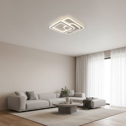 Brilagi - Dæmpbar LED-loftlampe MODERN LED/80W/230V 3000-6000K 52,5x52,5 cm + fjernbetjening