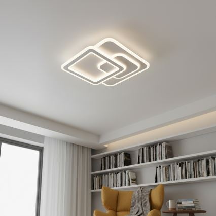 Brilagi - Dæmpbar LED-loftlampe MODERN LED/80W/230V 3000-6000K 52,5x52,5 cm + fjernbetjening