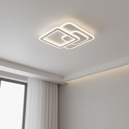 Brilagi - Dæmpbar LED-loftlampe MODERN LED/80W/230V 3000-6000K 52,5x52,5 cm + fjernbetjening