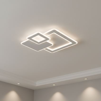 Brilagi - LED dæmpbar loftlampe MODERN LED/93W/230V 3000-6000K 48,5x48,5 cm + fjernbetjening