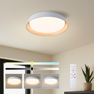 Brilagi - Dæmpbar LED-loftlampe ORINO LED/54W/230V 3000-6000K hvid Ø 43 cm + fjernbetjening
