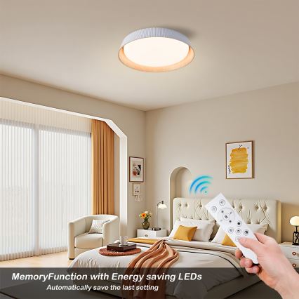 Brilagi - Dæmpbar LED-loftlampe ORINO LED/54W/230V 3000-6000K hvid Ø 43 cm + fjernbetjening