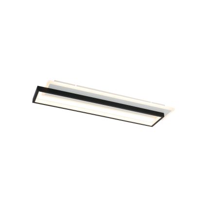Brilagi - Dæmpbar LED-loftlampe OUTLINE LED/66W/230V 3000-6000K 15x60 cm hvid/sort + fjernbetjening