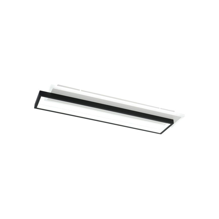 Brilagi - Dæmpbar LED-loftlampe OUTLINE LED/66W/230V 3000-6000K 15x60 cm hvid/sort + fjernbetjening