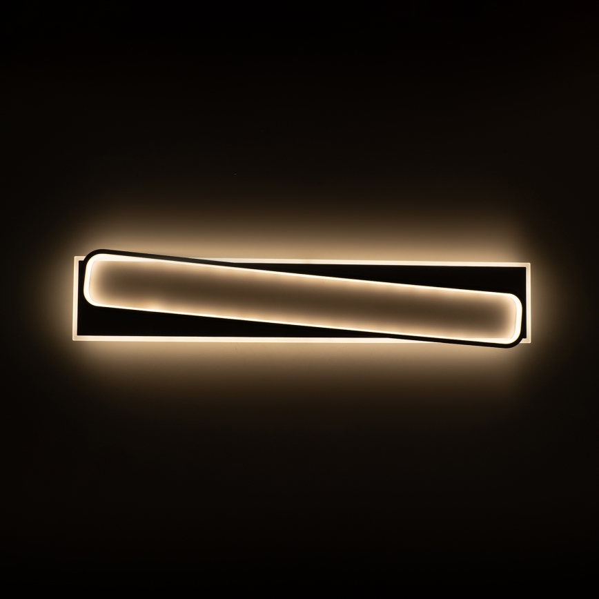 Brilagi - LED dæmpbar loftlampe OUTLINE LED/90W/230V 3000-6000K 18x100 cm hvid/sort + fjernbetjening