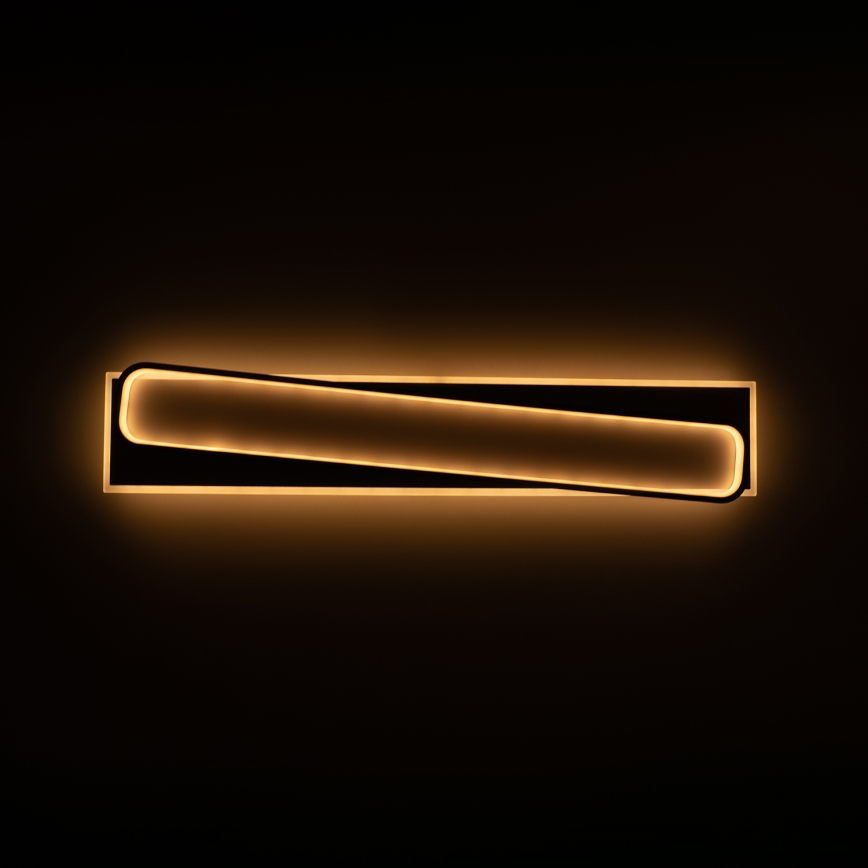 Brilagi - LED dæmpbar loftlampe OUTLINE LED/90W/230V 3000-6000K 18x100 cm hvid/sort + fjernbetjening