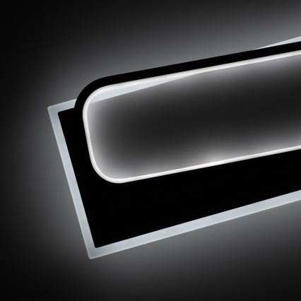 Brilagi - LED dæmpbar loftlampe OUTLINE LED/90W/230V 3000-6000K 18x100 cm hvid/sort + fjernbetjening