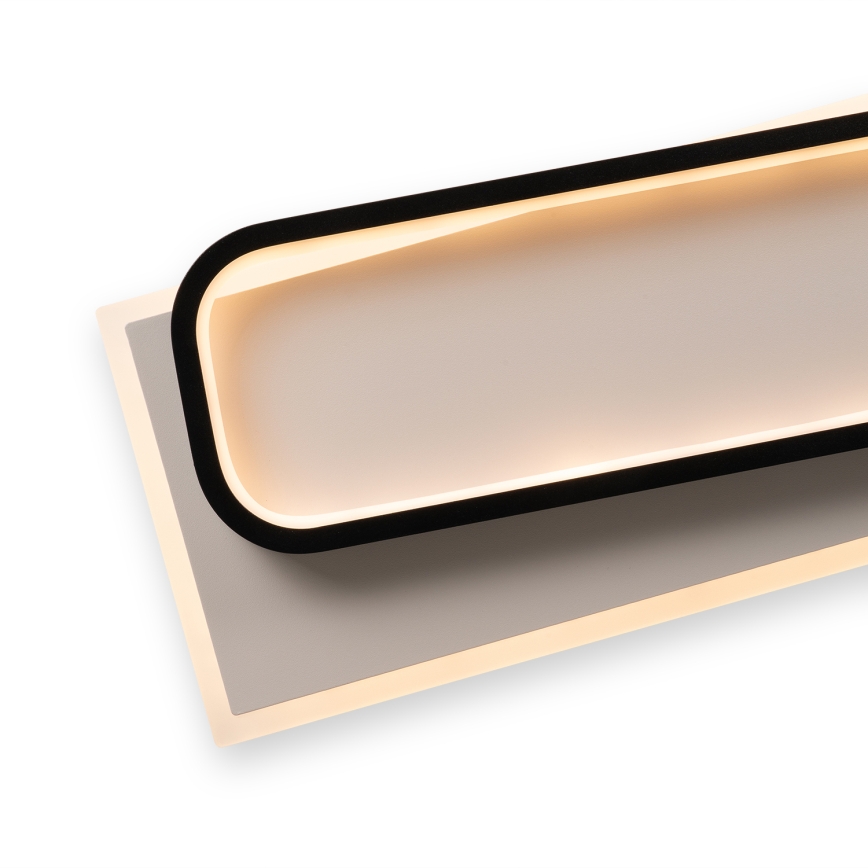 Brilagi - LED dæmpbar loftlampe OUTLINE LED/90W/230V 3000-6000K 18x100 cm hvid/sort + fjernbetjening