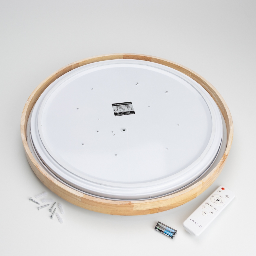 Brilagi - Dæmpbar LED-loftlampe PINE LED/60W/230V Ø 52 cm 3000-6500K + fjernbetjening