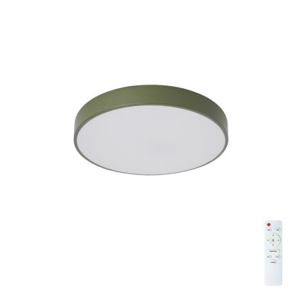 Brilagi - LED dæmpbar loftlampe POOL LED/36W/230V 3000-6000K Ø 30 cm grøn + fjernbetjening