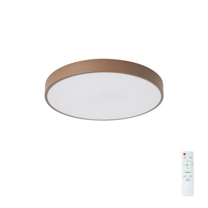 Brilagi - Dæmpbar LED-loftlampe POOL LED/48W/230V 3000-6000K Ø 40 cm brun + fjernbetjening
