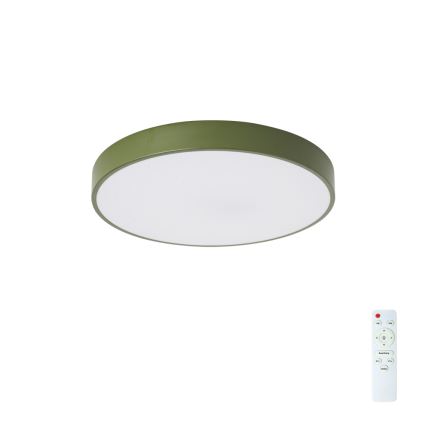 Brilagi - LED-dæmpbar loftlampe POOL LED/48W/230V 3000-6000K Ø 40 cm grøn + fjernbetjening
