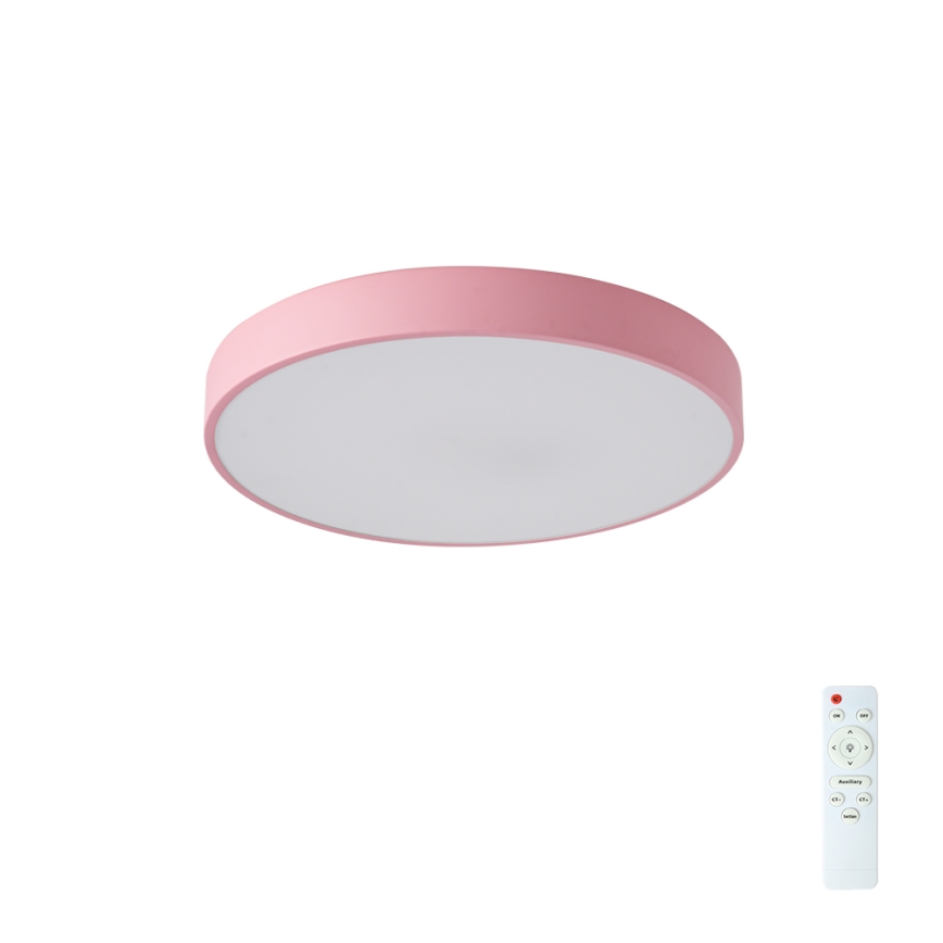 Brilagi - Dæmpbar LED-loftlampe POOL LED/48W/230V 3000-6000K Ø 40 cm rosa + fjernbetjening