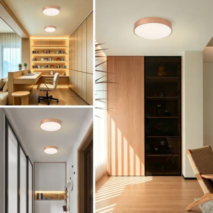 Brilagi - LED-dæmpbar loftlampe POOL LED/48W/230V 3000–6000K Ø 40 cm bronzefarvet + fjernbetjening