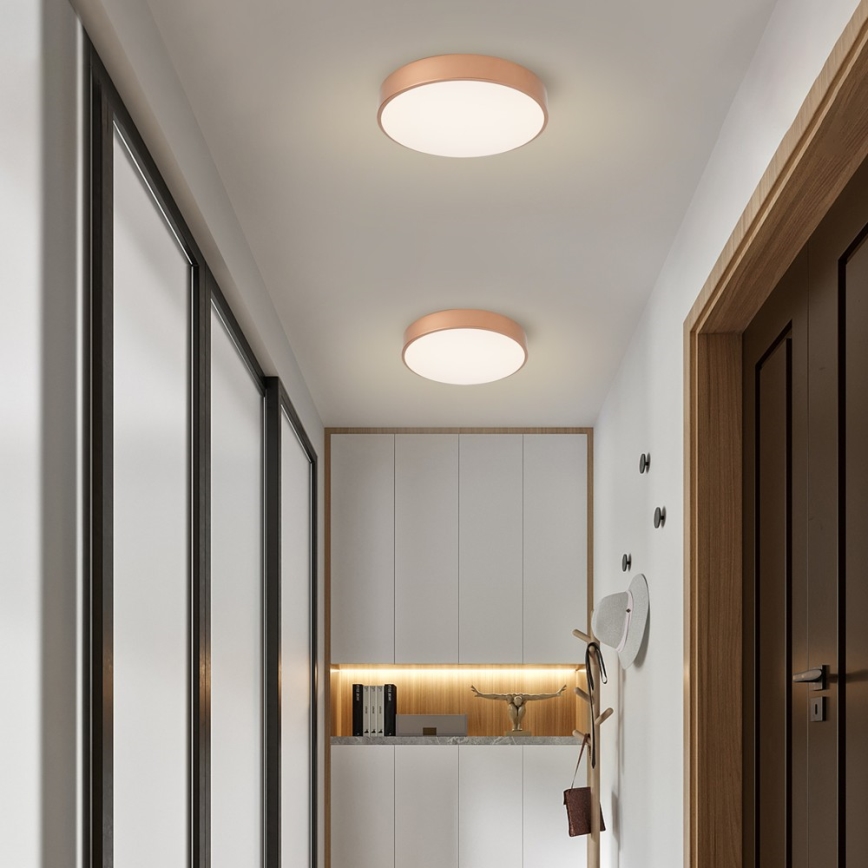Brilagi - LED-dæmpbar loftlampe POOL LED/48W/230V 3000–6000K Ø 40 cm bronzefarvet + fjernbetjening