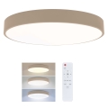 Brilagi - Dæmpbar LED-loftlampe POOL LED/50W/230V 3000-6000K Ø 40 cm beige + fjernbetjening