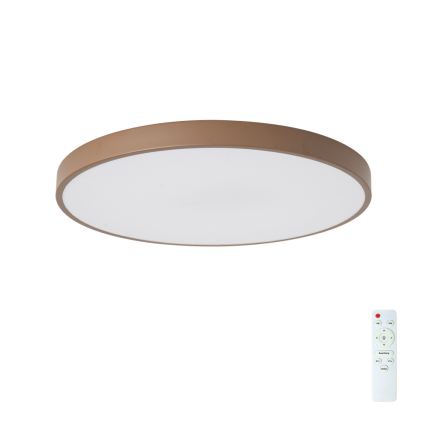 Brilagi - Dæmpbar LED-loftlampe POOL LED/60W/230V 3000-6000K Ø 60 cm brun + fjernbetjening