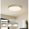 Brilagi - Dæmpbar LED-loftlampe POOL LED/60W/230V 3000-6000K Ø 50 cm guldfarvet + fjernbetjening