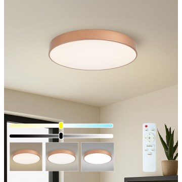 Brilagi - Dæmpbar LED-loftlampe POOL LED/60W/230V 3000-6000K Ø 60 cm bronzefarvet + fjernbetjening