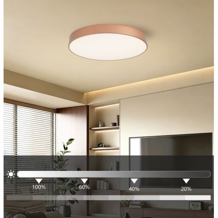 BRILAGI - Dæmpbar LED loftlampe POOL LED/60W/230V 3000-6000K pr. 60 cm kobberfarvet + fjernbetjening