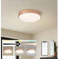 Brilagi - Dæmpbar LED-loftlampe POOL SMART LED/48W/230V 3000-6000K Ø 40 cm Wi-Fi Tuya bronzefarvet + fjernbetjening
