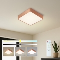 Brilagi - Dæmpbar LED-loftlampe POOL SQUARE LED/36W/230V 3000-6000K 40x40 cm bronze + fjernbetjening