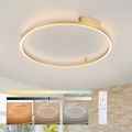Brilagi - Dæmpbar LED-loftlampe PORTOFINO LED/60W/230V 3000-6000K Ø 80 cm, guld, inkl. fjernbetjening
