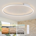 Brilagi - Dæmpbar LED-loftlampe PORTOFINO LED/85W/230V 3000-6000K diameter 120 cm sølv + fjernbetjening