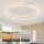 Brilagi - Dæmpbar LED-loftlampe PORTOFINO LED/85W/230V 3000-6000K Ø 120 cm hvid + fjernbetjening