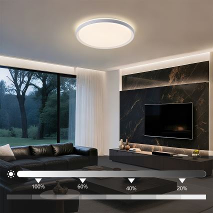 Brilagi - LED dæmpbar loftlampe RIVO LED/72W/230V 3000-6000K hvid Ø 50 cm + fjernbetjening