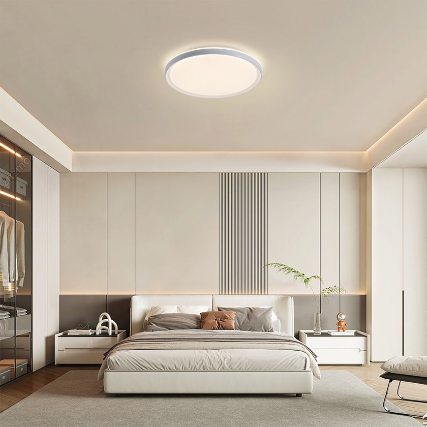Brilagi - LED dæmpbar loftlampe RIVO LED/72W/230V 3000-6000K hvid Ø 50 cm + fjernbetjening