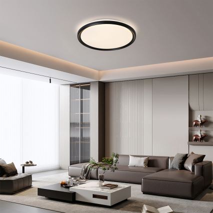 Brilagi - RIVO dæmpbar LED-loftlampe LED/72W/230V 3000-6000K, sort, Ø 50 cm + fjernbetjening